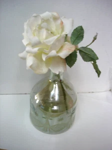 Pottery barn New Glass Vase mercury ?Star Pattern Gold irresdence color + 2 free - Picture 1 of 9