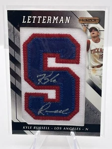 2008 Razor Letterman Kyle Russell "S" Patch Auto 10/20 - Picture 1 of 2