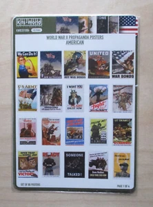 1:35 WWII American Propaganda Posters (80) Matho Models 351006 - Picture 1 of 2