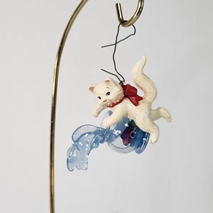 Hallmark Ornament Mischievous Kittens 2012 14th Series White Cat Fish Torn Box - Picture 1 of 22