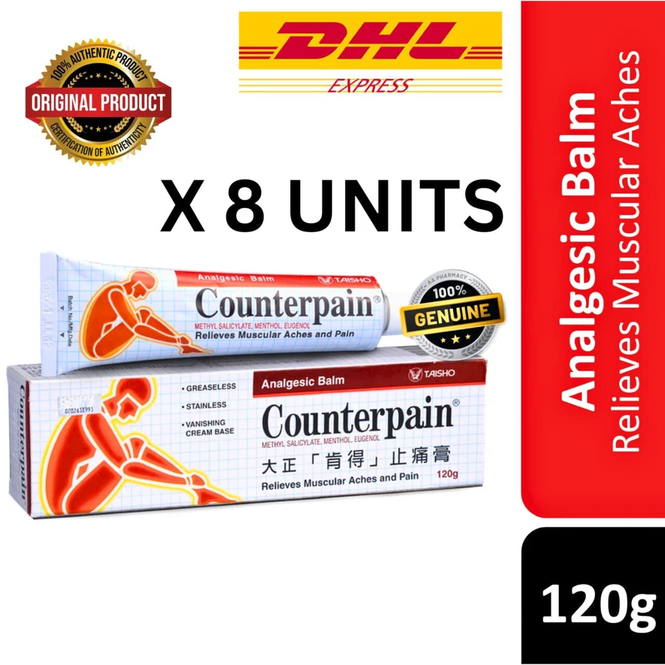 Counterpain Muscular Cream Balm Warm 60g Relieves Muscle Hot Pain Analgesic X 10