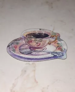 Magnete da frigorifero tazza da tè vintage - Foto 1 di 3