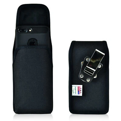 iPhone 8 Plus iPhone 7 Plus Holster Metal Clip Case Nylon Vertical Turtleback - Image 1 of 4