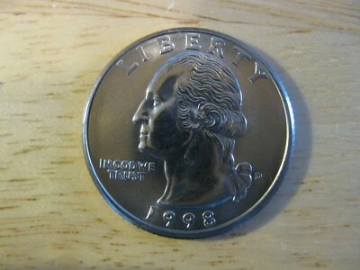 1998 D Washington Quarter Dollar Gem++ BU!  Last Yr. Eagle! - Image 1 of 3