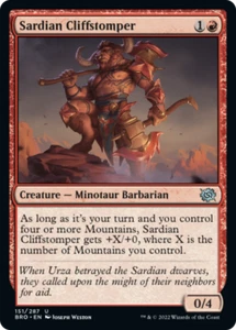 x1 Sardian Cliffstomper BRO MTG 151/287 UNCOMMON M/NM 1x - Picture 1 of 1