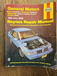 Haynes 38005 Buick Century Chevy Celebrity Ciera Cutlass Pontiac Repair Manual  - Picture 1 of 9