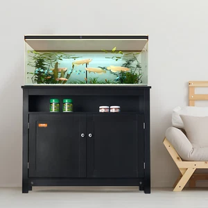 Aquarium Stand, 40 Gallon Fish Tank Stand, 36.5 x 15.7 x 30 in MDF Turtle Tank S - Picture 1 of 10