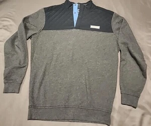 Vineyard Vines Pullover Mens Small Gray Quarter Snap Long Sleeve Sweater - Picture 1 of 10