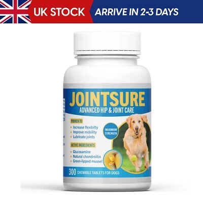 JOINTSURE Joint Support Supplements for Dogs – 300 Tabs, Aids Stiff Joints, Supp
