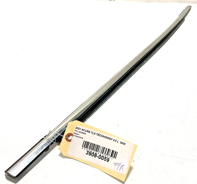 Acura TLX 2021 moldura de cinturón de ventana de puerta lateral del pasajero delantero derecho OEM cromado Foto 1 de 4