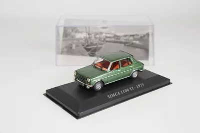 B8 1:43 ALTAYA ATLAS IXO SIMCA 1100 TI 1973 MET. GRÜN MIB - Bild 1 von 4