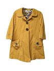 Vintage Y2K Corduroy Jacket Yellow Mod Babydoll Button Up Juniors Size Large