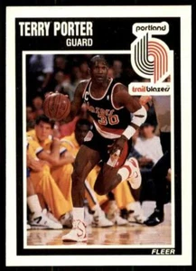 1989-90 Fleer Terry Porter-1 Portland Trail Blazers #131 - Picture 1 of 2
