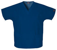 Cherokee Workwear Women's Size Medium Navy Blue V-neck Scrub Top Style 4700