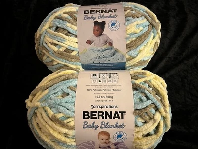 Bernat BEACH BABE Baby Blanket Yarn 10.5 oz 220 yards New Old Stock Lot Of 2 - Image 1 of 4