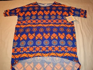Lularoe Irma Tunic Shirt Women's Size Small S Abstract Island Crazy Pop NWT NEW - Picture 1 of 5