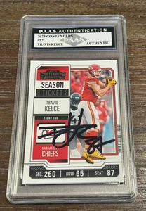 Travis Kelce KC Chiefs 2023 Panini Contenders Autogrammkarte #52 COA PAAS - Bild 1 von 4
