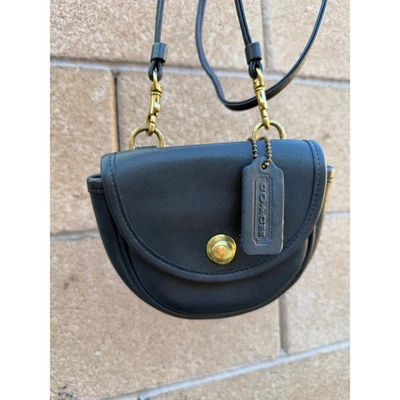 Vintage COACH NAVY MINI TURN LOCK Crossbody CONVERTIBLE Belt Bag 9826 USA Nice - Image 1 of 4