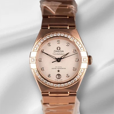 Reloj Omega 29mm Constelación Oro Rosa 18K Esfera Diamante 131.55.29.20.52.001 Foto 1 de 4