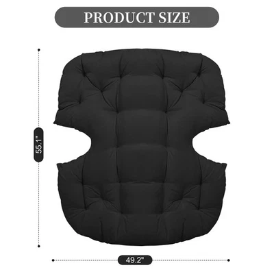 Thick Patio Rocking Chair Cushion Replacement Egg Chair Papasan Chair Swing Pad - Image 1 of 4