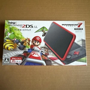 New Nintendo 2DS XL LL Mario Kart 7 rosso nero console stilo giapponese ver - Foto 1 di 10