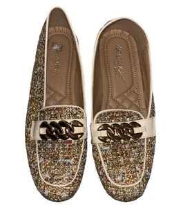 Scarpe basse Patrizia By Spring Step donna oro boucle slip-on US 7 stravaganti - Foto 1 di 6