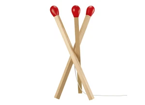 STRÅLA Standleuchte LED „Streichholz“-Design – Holz & dimmbar, IKEA - Bild 1 von 3