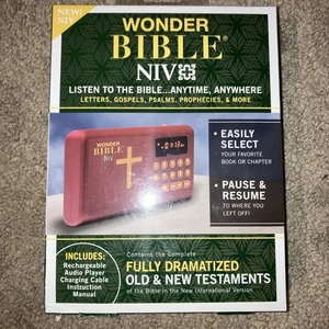 Wonder Bible NIV Talking Bible International Version USB Cable Rechargeable NEW - Bild 1 von 3