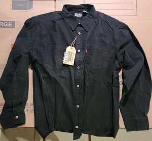 NEW LEVIS DENIM Black Long Sleeve Shirt Heavy duty Men's XL - Picture 1 of 2