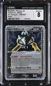 Rockets Raikou Ex 108/107 Ex Deoxys Holo Psa Cgc - Picture 1 of 2