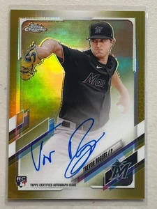 Trevor Rogers 2021 Topps Chrome /50 Gold Refractor RC Auto Autograph Rookie RA - Bild 1 von 2