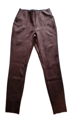 Nuevo sin etiquetas Pantalones Nygard Slim Imitación Gamuza Talla Pequeña Ajustados Elásticos Legging Marrón Foto 1 de 4