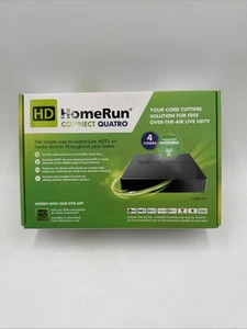 HDHomeRun Connect Quatro 4-Tuner OTA TV Tuner DVR (HDHR5-4US) New - Afbeelding 1 van 6