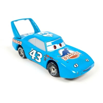 迪士尼皮克斯汽车 1:55 King Dinoco #43 小号蓝色普利茅斯超级鸟压铸玩具 — 第 1/4 张图片