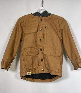 Bass Pro Shop Brown Long Sleeve Hooded Fishing Jacket Boy's XS - Picture 1 of 10