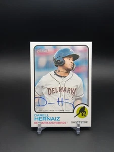 2022 Topps Heritage Minor League Edition Real One Darell Hernaiz #ROA-DHZ Auto - Picture 1 of 2