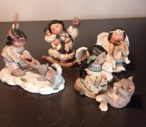 Vintage Lot Friends of the Feather Figurines 4 Total Great Condition FREE SHIP - Picture 1 of 21