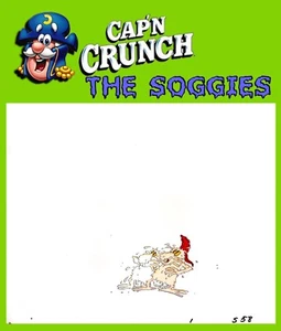 1986 Original CAP'N CRUNCH " Soggies " Animation Cel Warner Bros Studios - Bild 1 von 2