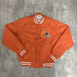 Vintage Cleveland Browns Jacket Adult Adult Orange Size Large Chalk Line Men’s - Picture 1 of 9