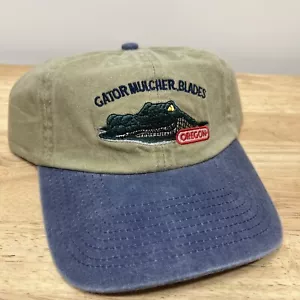 New Old Stock Vintage 90’s Oregon Gator Mulched Blades Embroidered Strapback Hat - Picture 1 of 17