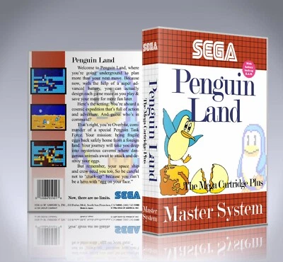 Sega Master System Case - NO GAME - Penguin Land - Image 1 of 3