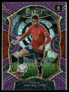Adrian Lopez #9 2020-21 Panini Chronicles - Select La Liga Purple Mojo Osasuna - Bild 1 von 2