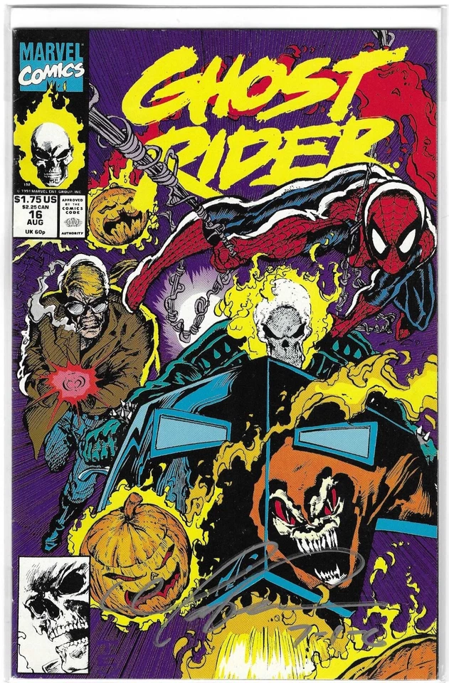 1991 Marvel Comics Ghost Rider #16 Comic Signed By Mark Texeira - Image 1 of 1