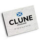 A4 PRINT - Clune, Highland, Scotland - Lat/Long NH7925
