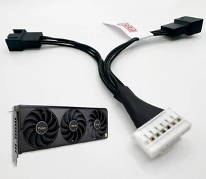 Asus RTX 4080 SUPER ProArt Fan Adapter Deshroud Cable (7-Pin to 4-Pin) - Picture 1 of 6