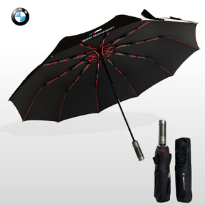 BMW folding Umbrella compact Premium Quality Automatic Car Brand Black Brolly