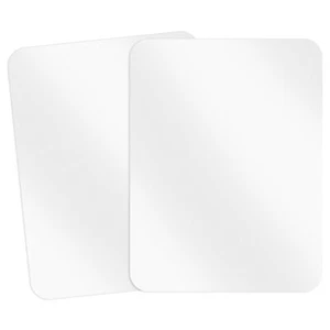 2Pcs Plastic Placemats Table Mats 15.7 × 11.8In Matte Transparent Heat Resist... - Picture 1 of 8