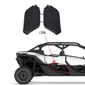 Black Rear Lower Door Panels Inserts for Can Am Maverick X3 MAX 2017 - 2023 - Picture 1 of 15