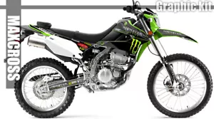 KAWASAKI KLX250 KLX300 S/D-Tracker 2008-2024 MAXCROSS GRAPHICS KIT DECAL MONS2 - Picture 1 of 2
