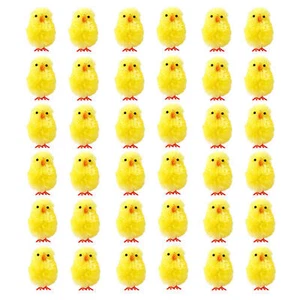 36PCS Easter Chicks Mini Chicks Garden Ornament Home Party Decor Kid Gift Toy - Picture 1 of 7